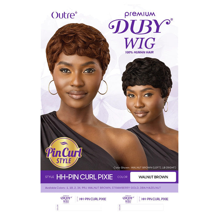Outre Premium Duby 100% Human Hair Full Wig - HH-PIN CURL PIXIE