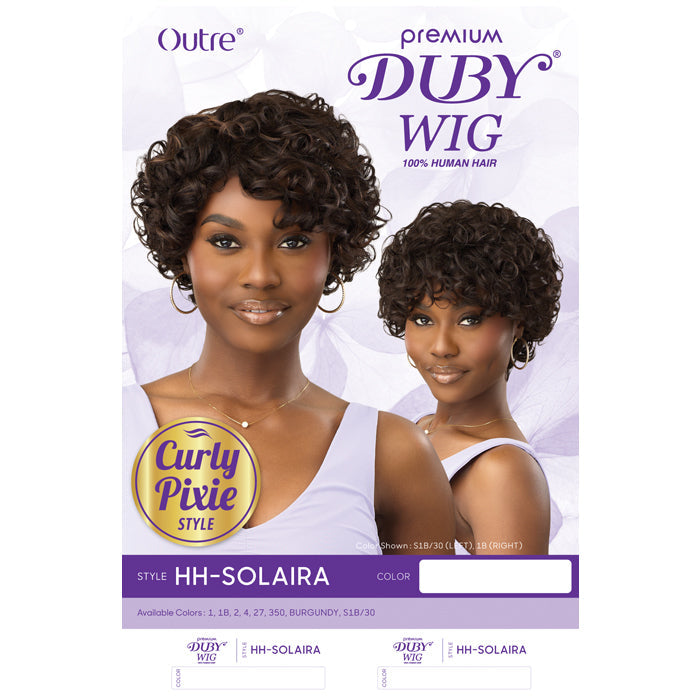 Outre Premium Duby Wig 100% Human Hair Full Wig - HH-SOLAIRA