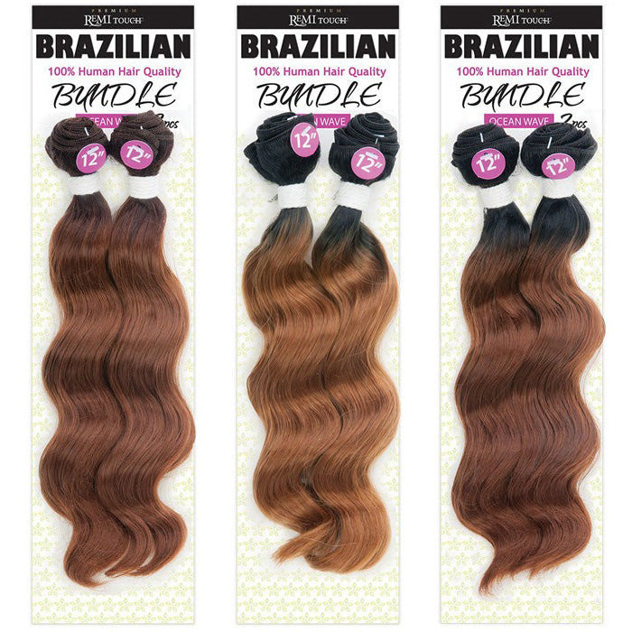 New Born Free Brazilian Premium Remi Touch Bundle Weave - OCEAN WEAVE 2 PCS 10-18"