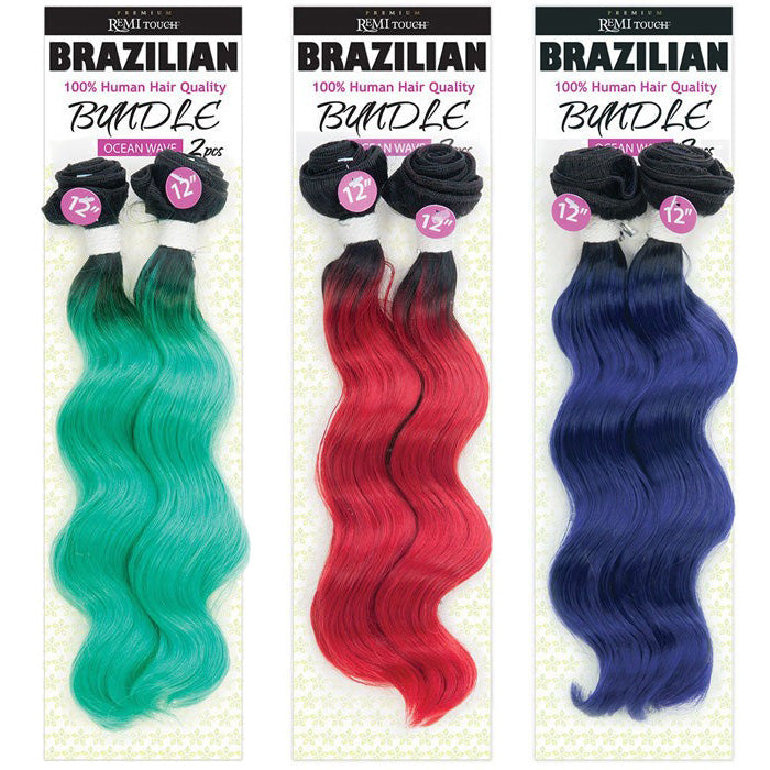 New Born Free Brazilian Premium Remi Touch Bundle Weave - OCEAN WEAVE 2 PCS 10-18"