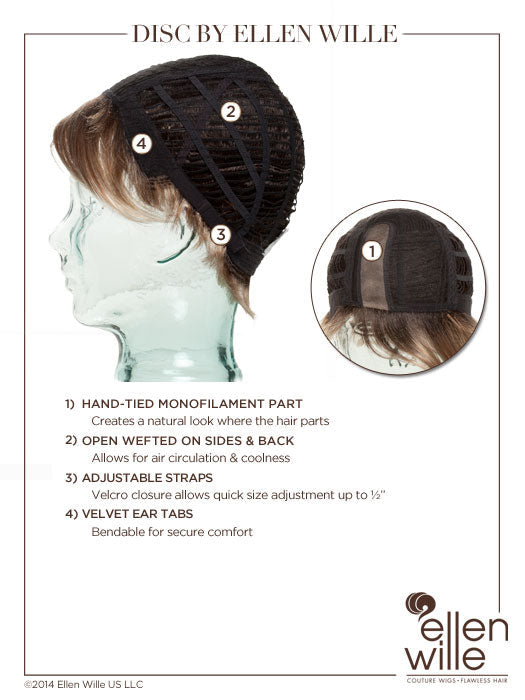 Disc Wig by Ellen Wille | Hair Power | Synthetic Fiber