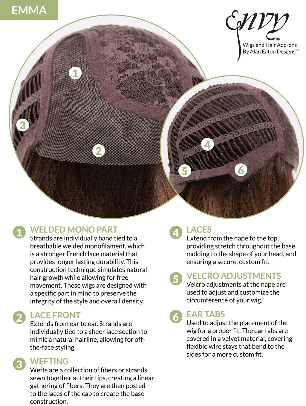 Emma Wig by Envy | EnvyHair | Human Hair + High Heat Synthetic