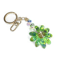 FLOWER POWER COLLECTION CRYSTAL DAISY KEYCHAIN / CHARM | GREEN by Jacqueline Kent