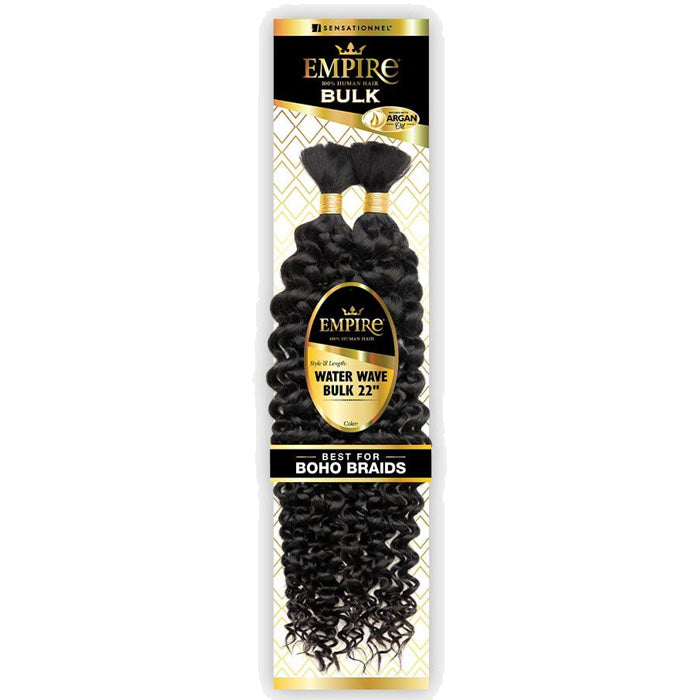 Sensationnel Empire Human Hair Braids - WATER WAVE BULK 18" / 22"