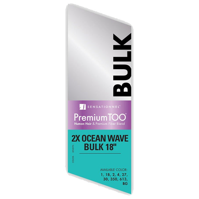 Sensationnel Premium Too 2X Bulk Human Hair Blend Braids - 2X OCEAN WAVE BULK 18"