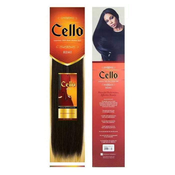 Sensationnel 100% Remy Human Hair Weave CELLO YAKI 10"-18"