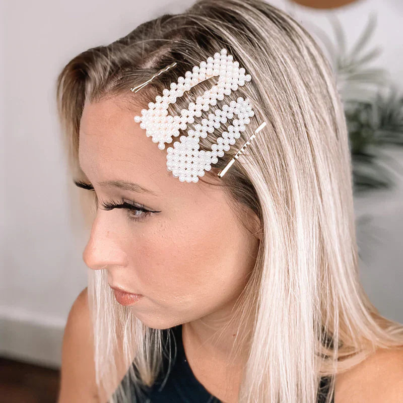 Hair Pins & Clips Set | Queen of Pearl | Headbands of Hope