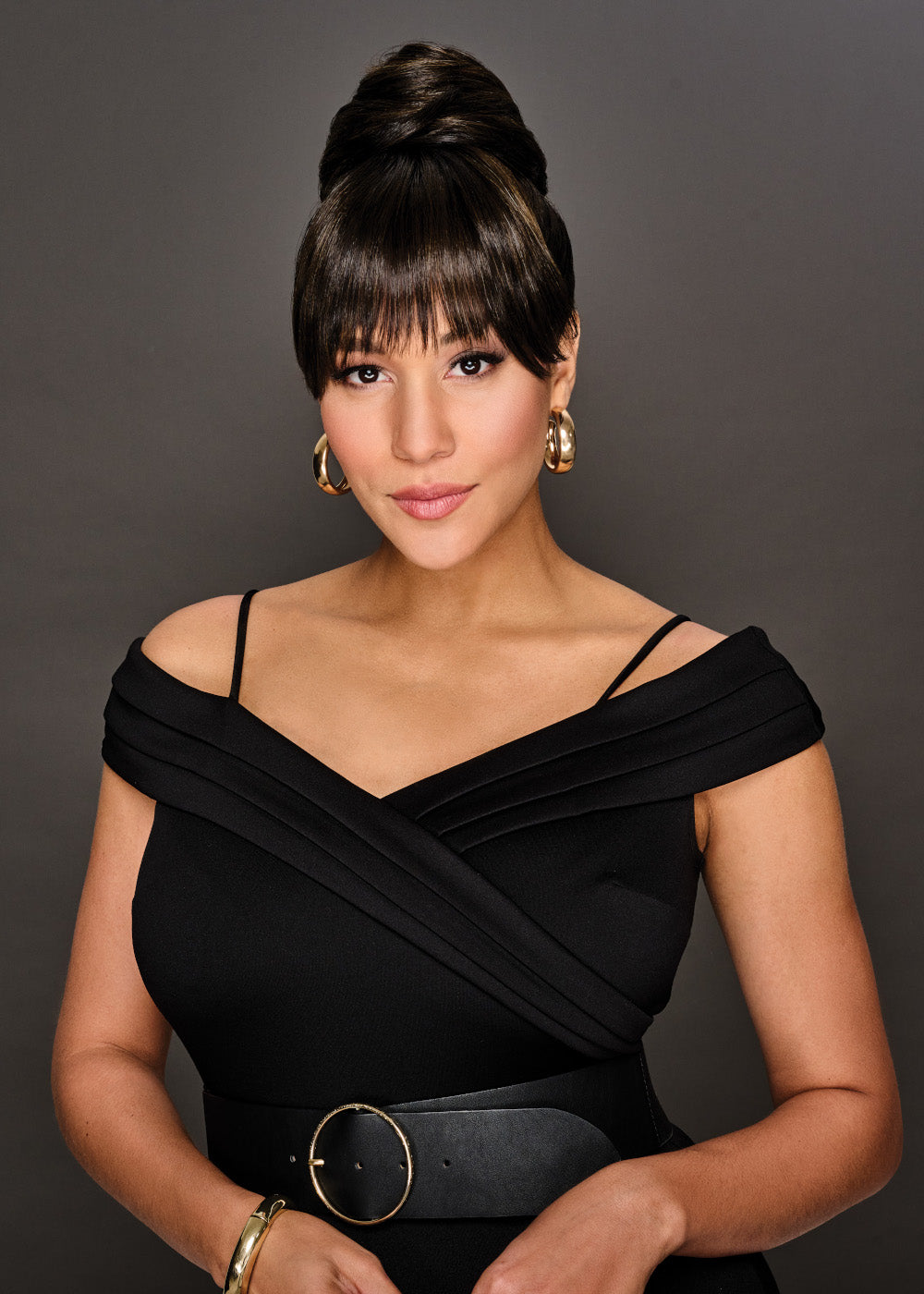 Trendy Fringe & Bun by Hairdo | Heat Friendly Synthetic