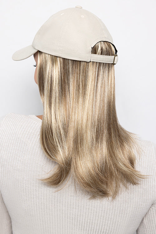 Long Hat Beige by Henry Margu | Hair Accents | Hats with Hair