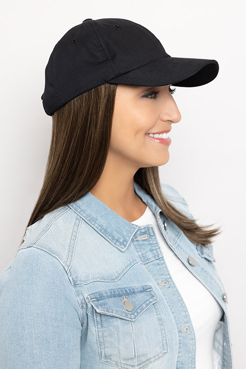 Long Hat Black by Henry Margu | Hair Accents | Hats with Hair