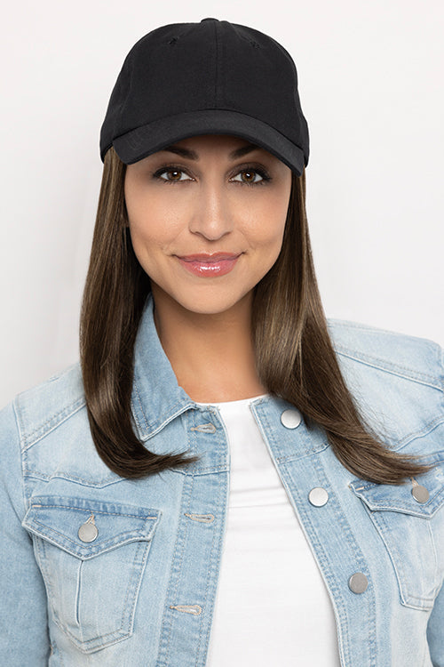Long Hat Black by Henry Margu | Hair Accents | Hats with Hair