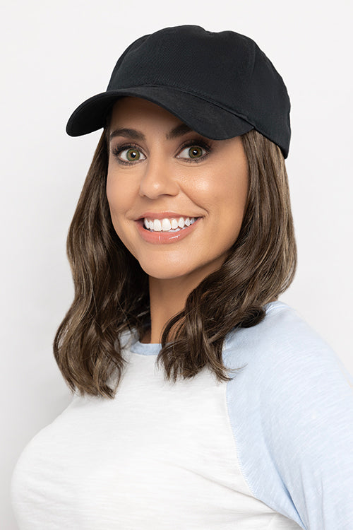 Wavy Hat Black by Henry Margu | Hats with Hair