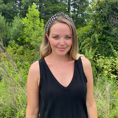 It Girl Headband in Black Houndstooth | Headbands of Hope