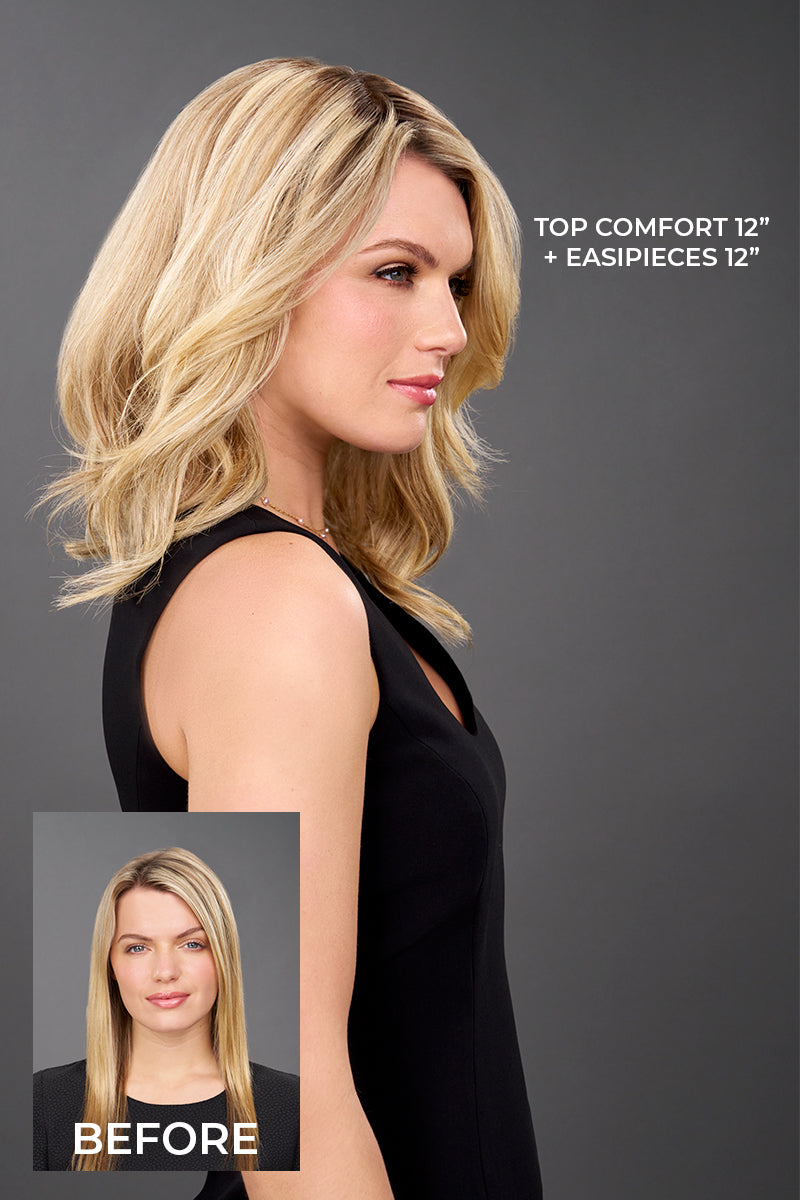 Top Flex 12" Topper by Jon Renau | Topper | Human Hair
