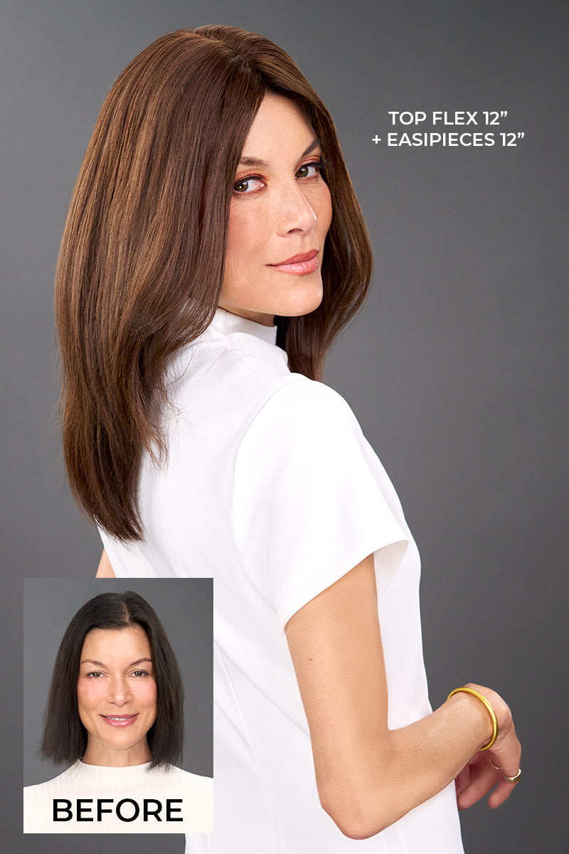 Top Flex 12" Topper by Jon Renau | Topper | Human Hair