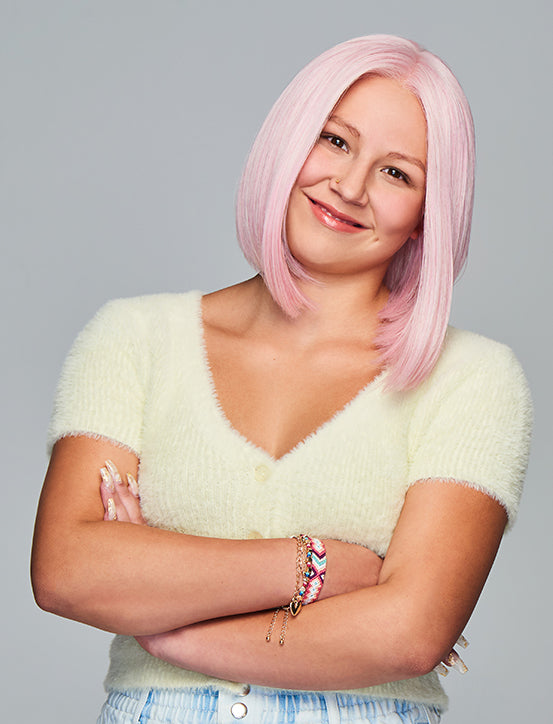 Sweetly Pink Wig from Kidz by Hairdo. | Lace Front | Mono Part | Heat Friendly Synthetic