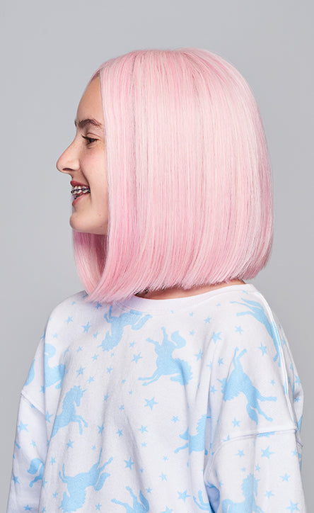 Sweetly Pink Wig from Kidz by Hairdo. | Lace Front | Mono Part | Heat Friendly Synthetic