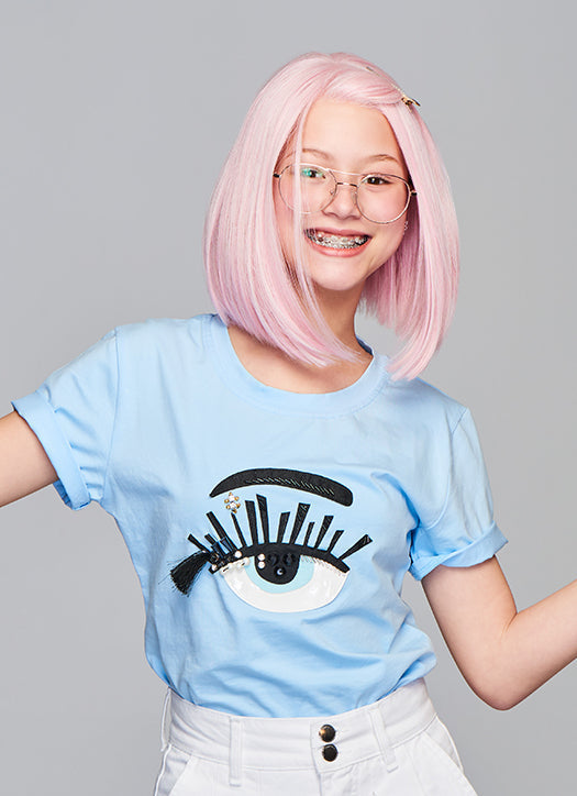 Sweetly Pink Wig from Kidz by Hairdo. | Lace Front | Mono Part | Heat Friendly Synthetic