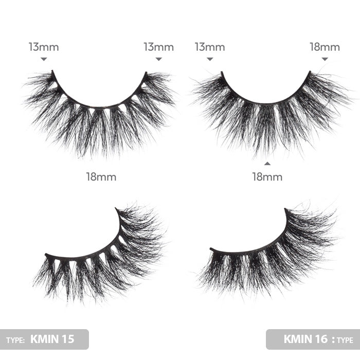 iENVY By Kiss 100% Real Mink Luxury Mink 3D Lashes 20 mm - LUXURY MINK (KMIN 08/11/15/16/23)