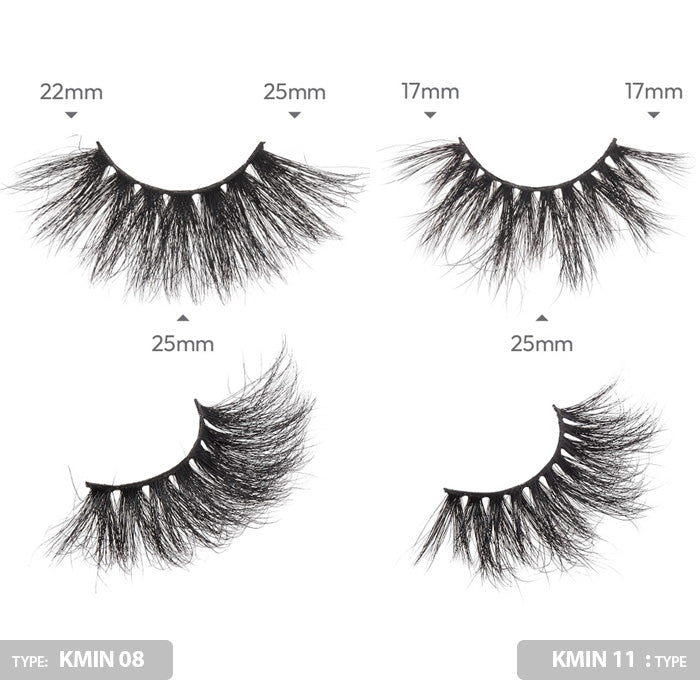 iENVY By Kiss 100% Real Mink Luxury Mink 3D Lashes 20 mm - LUXURY MINK (KMIN 08/11/15/16/23)