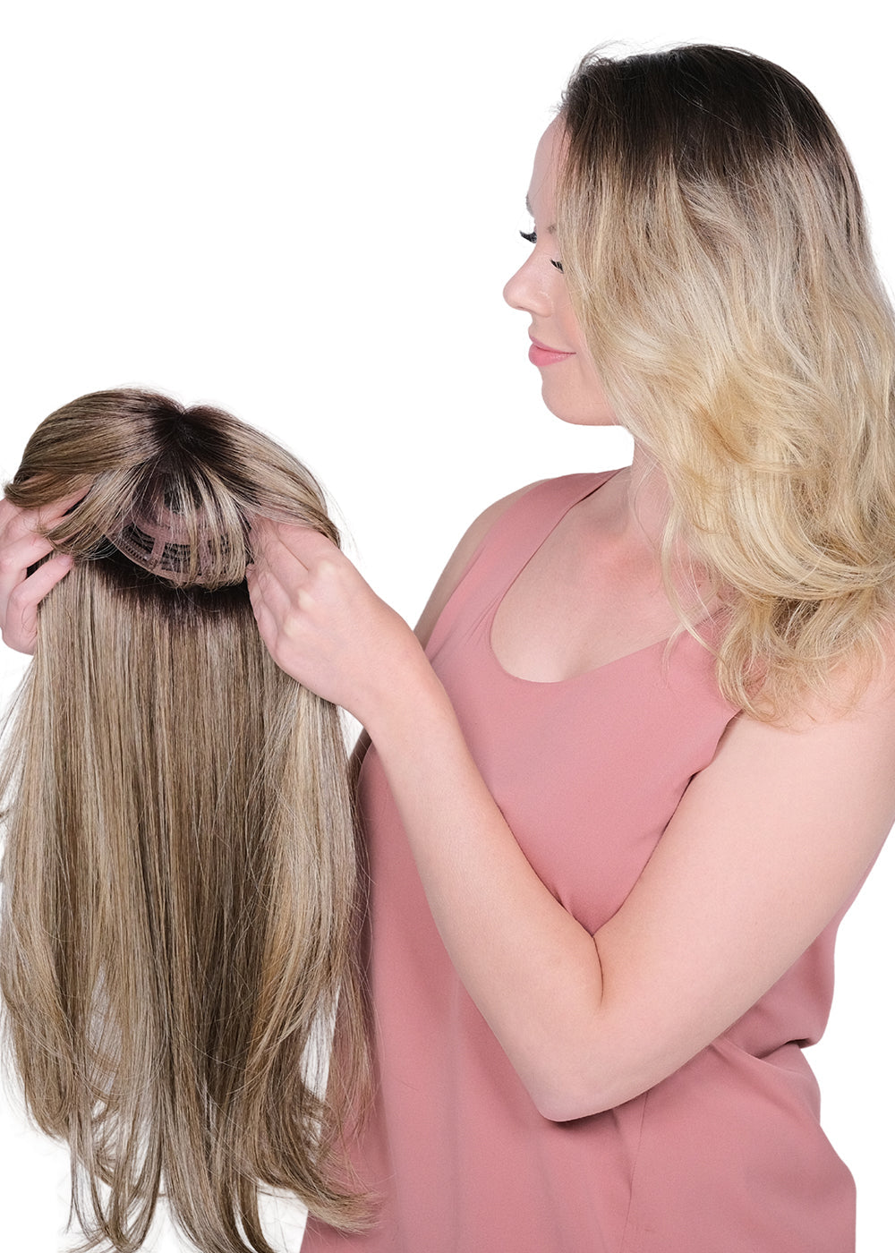 Lace Front Mono Top BANGS 19" by Belle Tress | Café Collection | Heat Friendly Synthetic