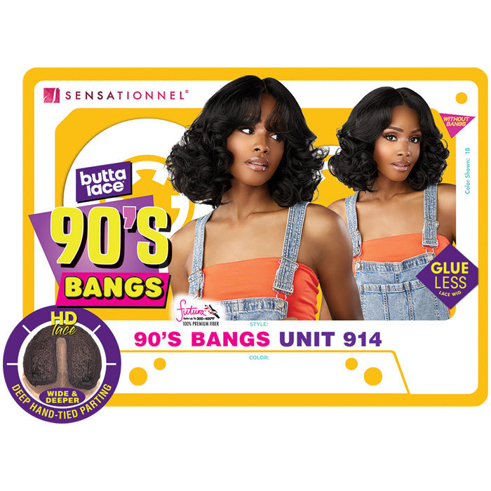 Sensationnel Butta Lace 90's Bangs Glueless HD Lace Front Wig - 90'S BANGS UNIT 914