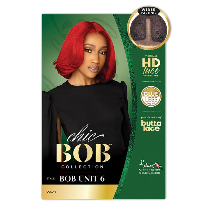 Sensationnel Butta Lace Glueless Chic Bob 5" HD Lace Deep Part Front Wig - BOB UNIT 6