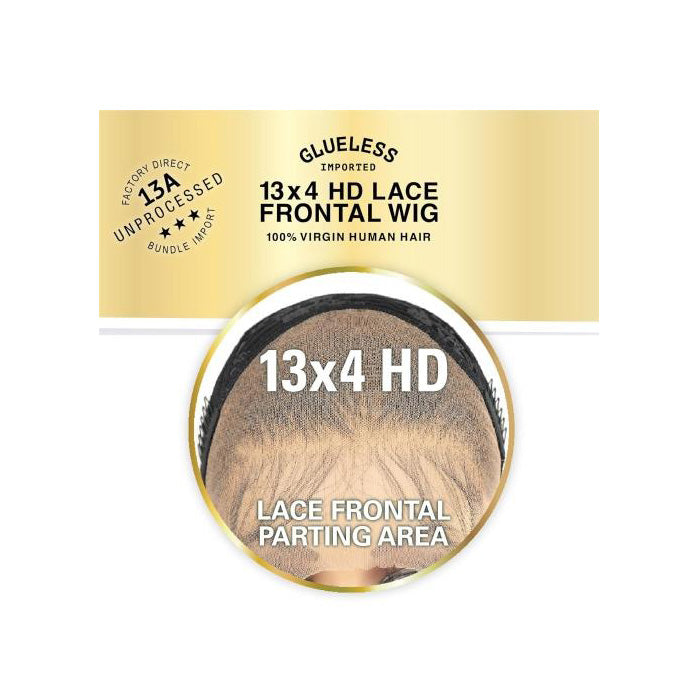 Sensationnel 13A 100% Virgin Human Hair Glueless 13x4 HD Lace Front Wig - BODY WAVE 20"/24"/28" - Pre-Plucked