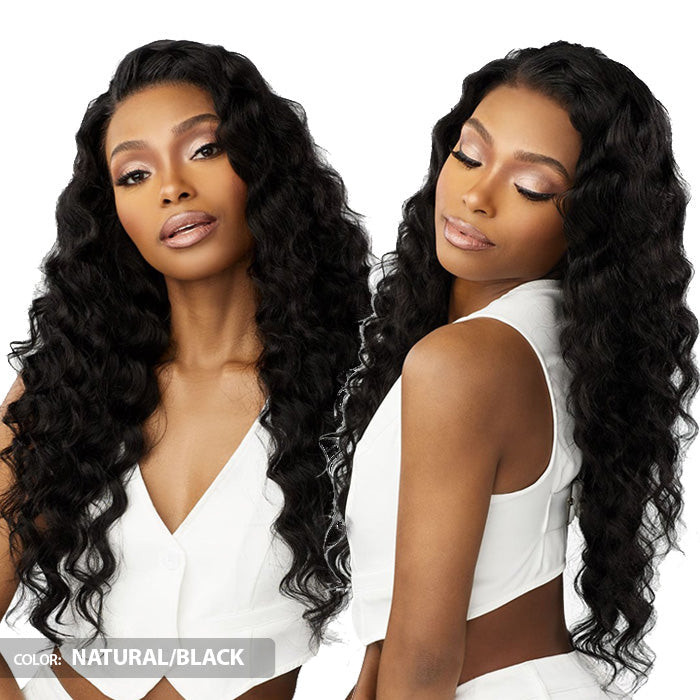 Sensationnel 13A 100% Virgin Human Hair Glueless 13x4 HD Lace Front Wig - LOOSE WAVE 20"- Pre-Plucked