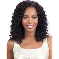 Model Model Nude Leaf Brazilian Virgin Remy 100% Human Hair Weave - DEEP WAVE 7 PCS (10-22") + Closure