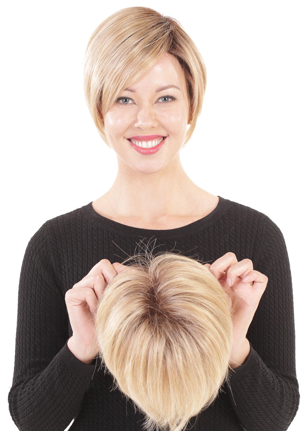 Topper Tuesday | Lace Front Mono Top | Volume 6 by Belle Tress | Hairpiece | Topper | Heat Friendly Synthetic | GINGER