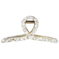Looped Claw Clip | White Specs | Headbands of Hope