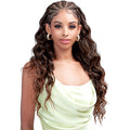 Bobbi Boss Natural Hand-Tied 13x4 Deep Lace Front Wig - MLF625 - GHANA BRAID OCEAN WAVE 26