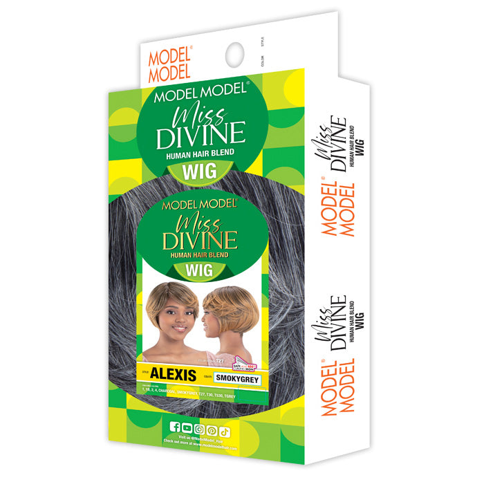 Model Model Miss Divine Human Hair Blend Full Wig - ALEXIS