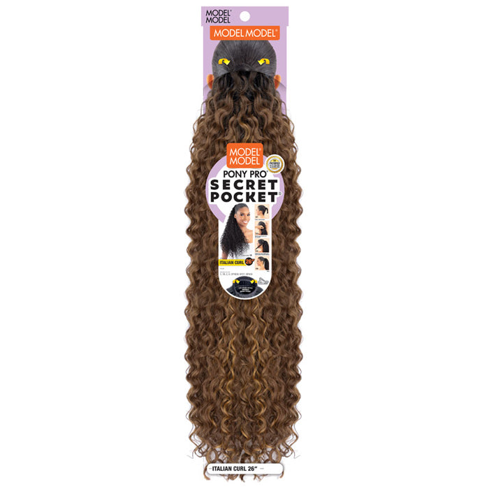 Model Model Pony Pro Secret Pocket Ponytail - ITALIAN CURL 26"