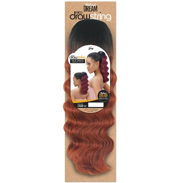 Zury Sis Natural Dream Miss Drawstring Silk Press Ponytail - MISS CRIMP 14"
