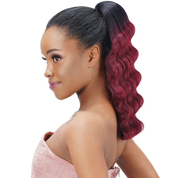 Zury Sis Natural Dream Miss Drawstring Silk Press Ponytail - MISS CRIMP 14"