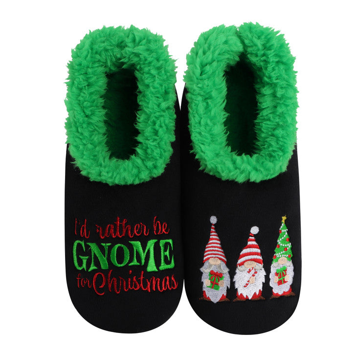 I'd Rather Be Gnome For Christmas | Simply Pairables | Women's Snoozies!® Slippers