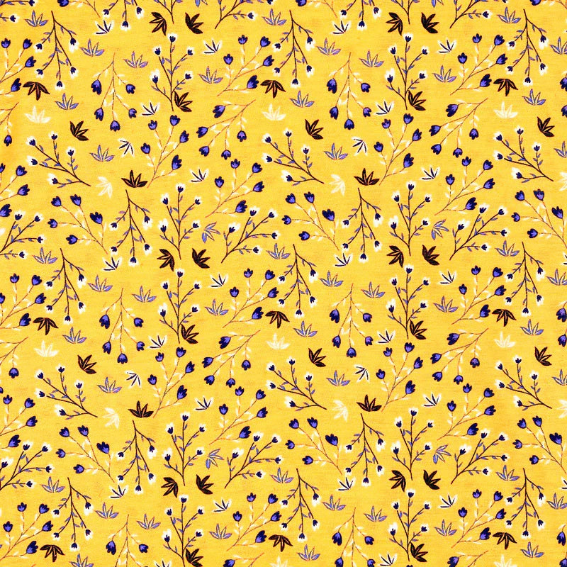 Mustard Antique Floral Tube Turban | Headbands of Hope