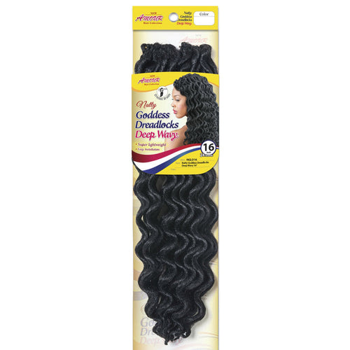 Amour Natty Pre-Looped Crochet Braids - GODDESS DREADLOCKS DEEP WAVY 16/20"