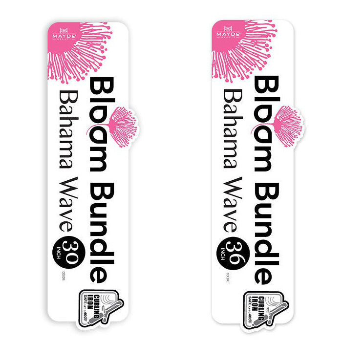 Mayde Beauty Bloom Bundle Weave - BAHAMA WAVE 30"/36"