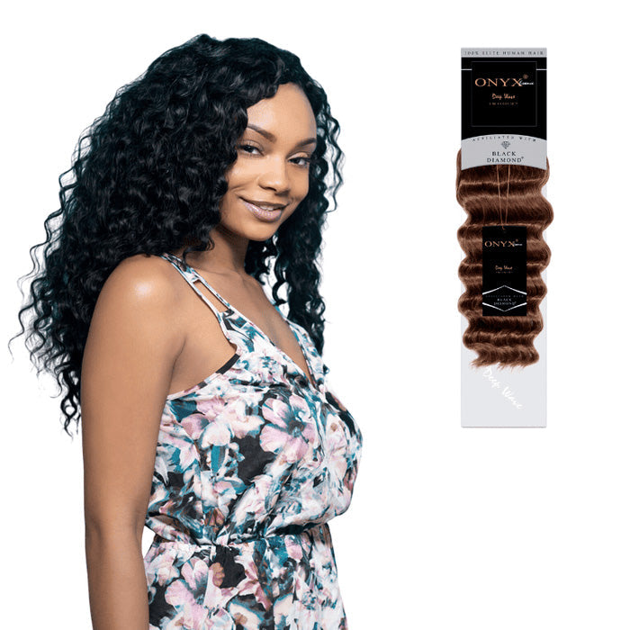 Onyx 100% Human Hair Weave - NEW DEEP WAVE 10-14"(Machine-Tied)