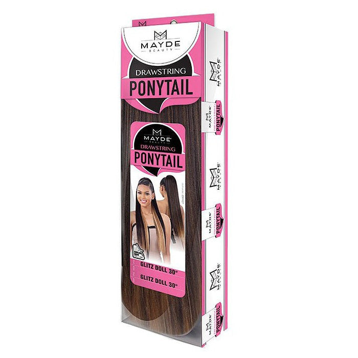 Mayde Drawstring Ponytail - GLITZ PONY 30"
