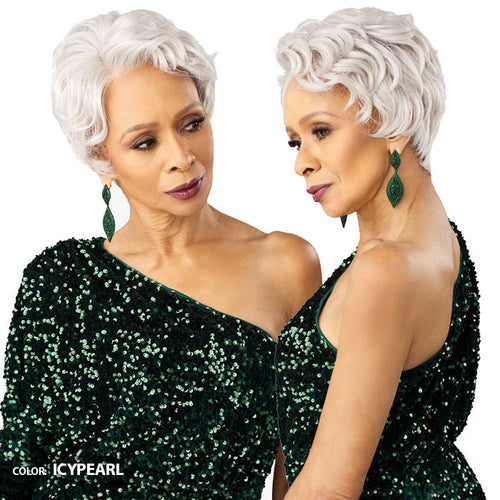 Bare Lace Platinum Glow Glueless Human Hair Blend 13x6 Hand-Made Lace Front Wig - DELPHINE - By Sensationnel