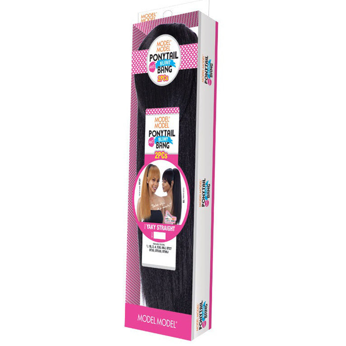Model Model Ponytail And Blunt Bang YAKY STRAIGHT 2PCS