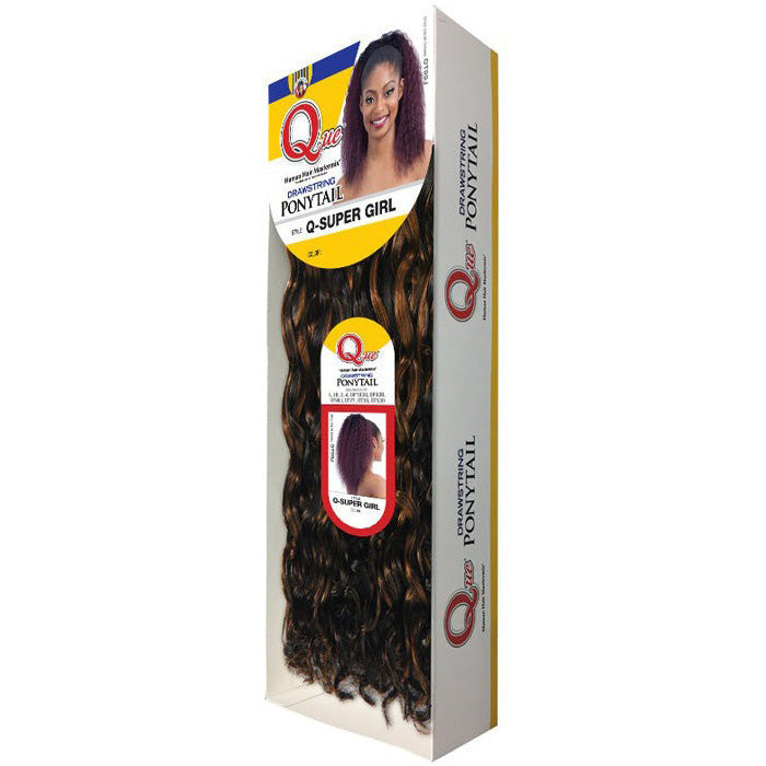 Shake-N-Go Que Human Hair Mastermix Drawstring Ponytail Q - SUPER GIRL
