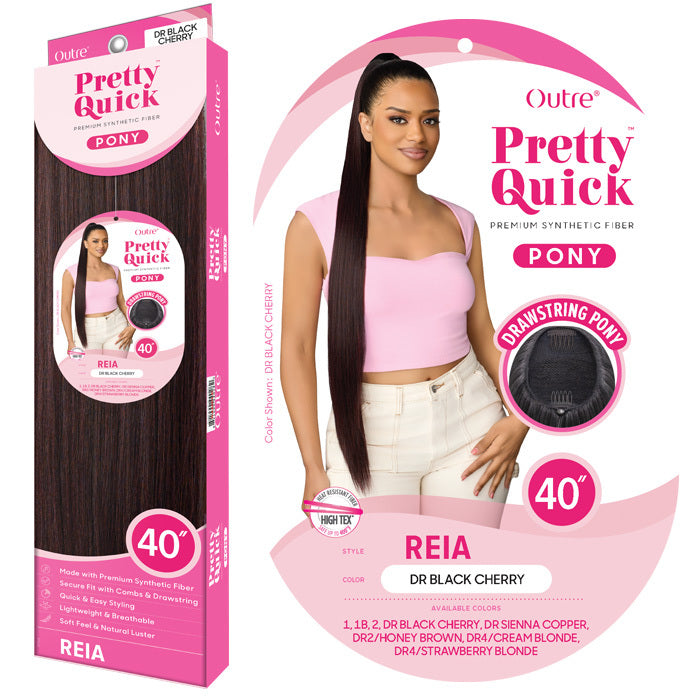 Outre Pretty Quick Drawstring Ponytail - REIA
