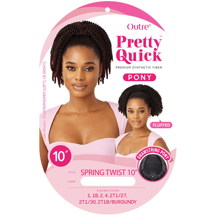 Outre Pretty Quick Fluffed Drawstring Ponytail - SPRING TWIST 10"