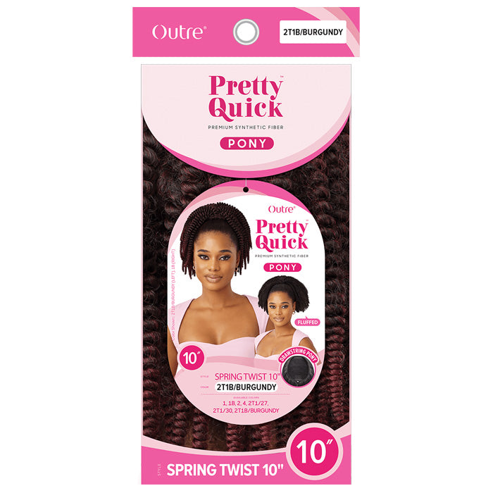 Outre Pretty Quick Fluffed Drawstring Ponytail - SPRING TWIST 10"