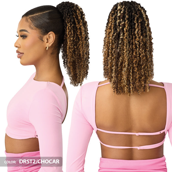 Pretty Quick By Outre Drawstring Ponytail - YANKI CURL 14"
